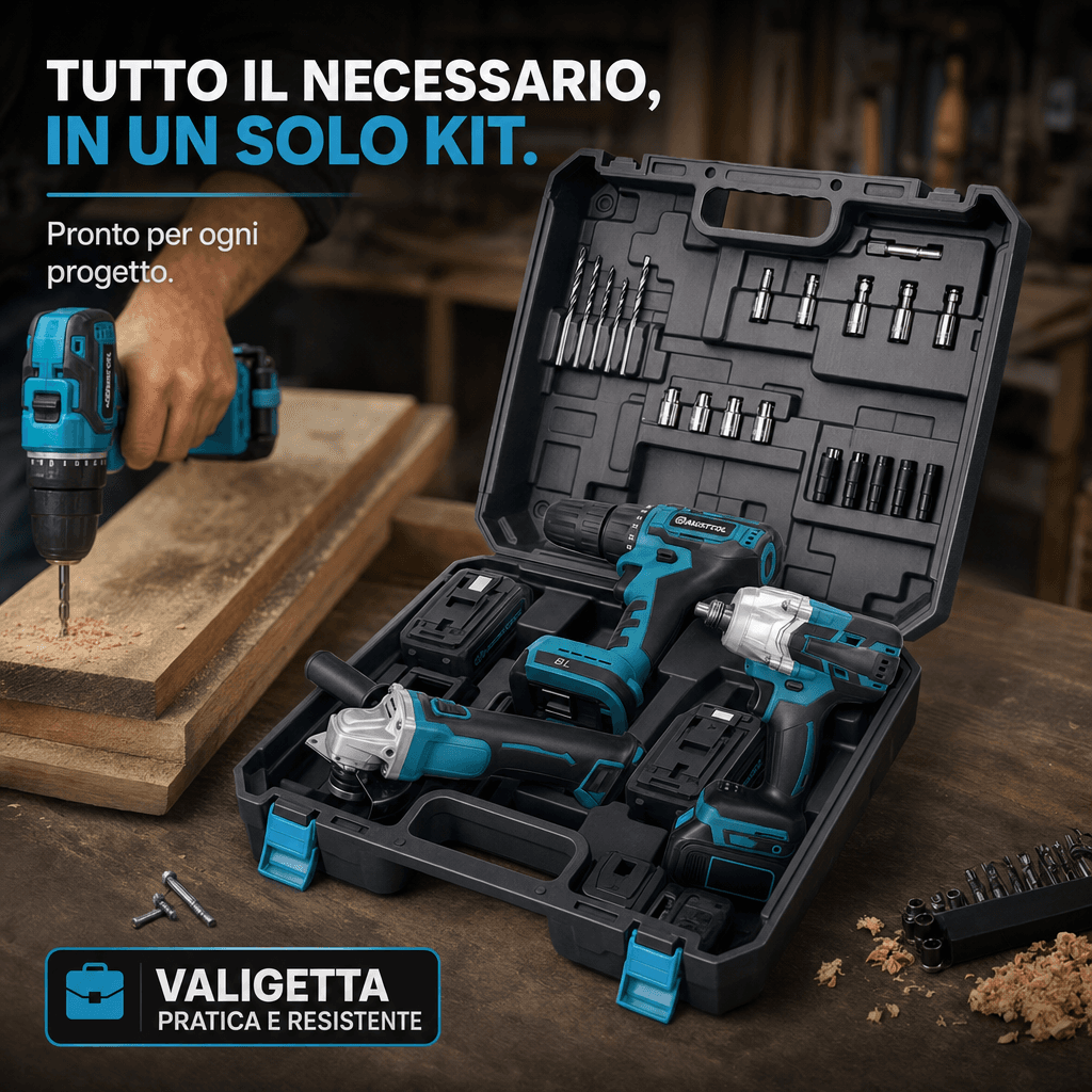 Kit Completo di Attrezzi Professionali - Versatile e Pratico - foto 3