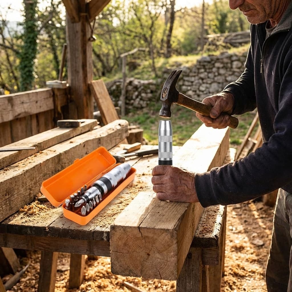 Cacciavite Giravate ad Impatto Percussione 1/2 in uso