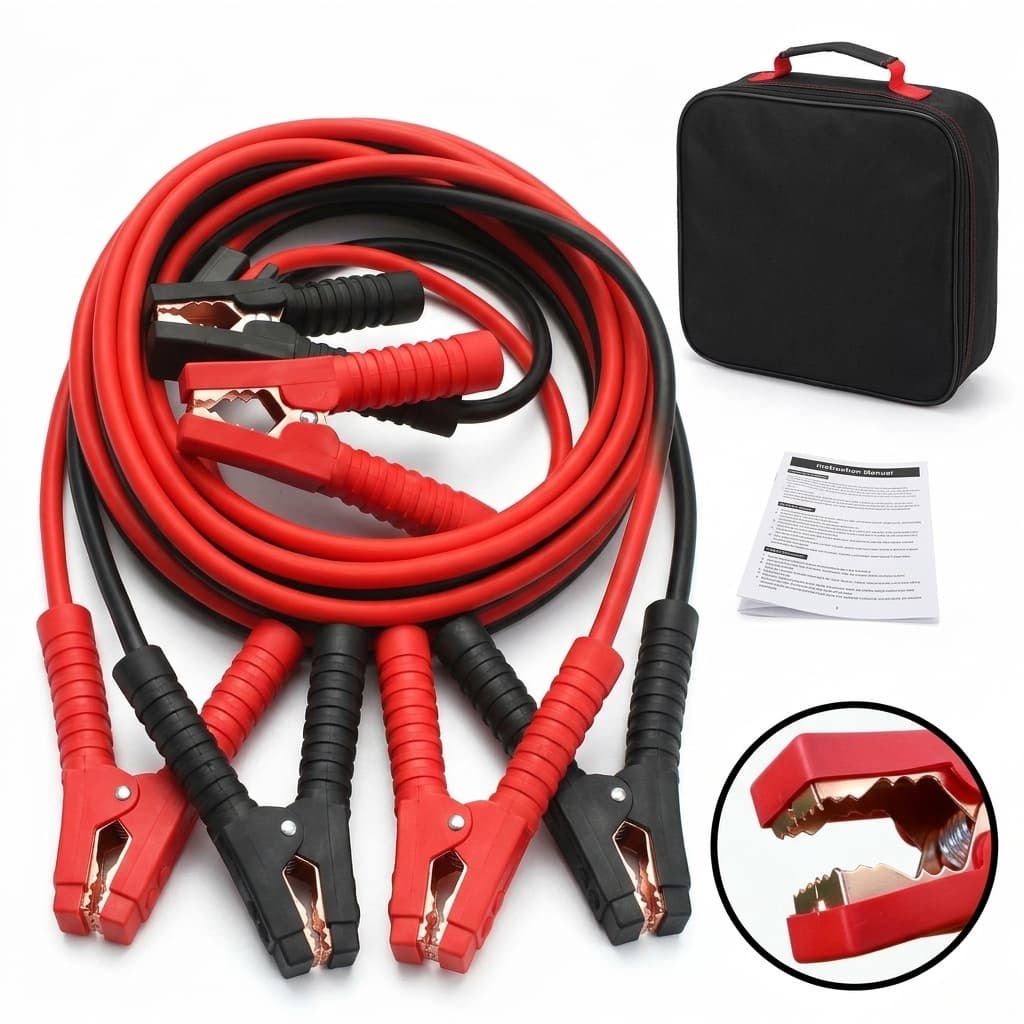 Cavi Di Avviamento a Pinza In Rame Di 2 Metri Per Batteria Auto Da 3000 Amp - foto 1