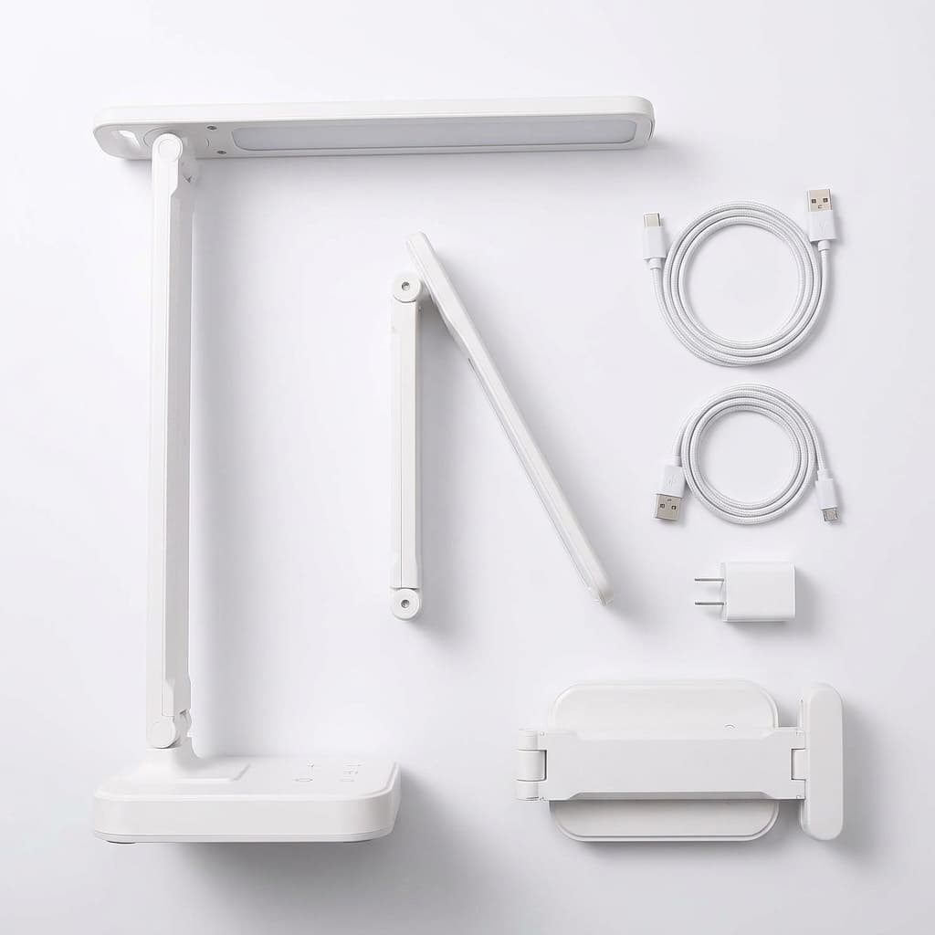 Lampada da Scrivania LED Ricaricabile Leovin | Modello LE-3439 | USB – Pieghevole e Regolabile - foto 1