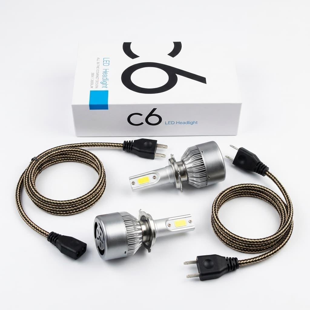 Lampadine LED C6 per Auto | 36W 3800LM | H7 / H11 / 9005 | Luce Bianco Ghiaccio 6000K - foto 1