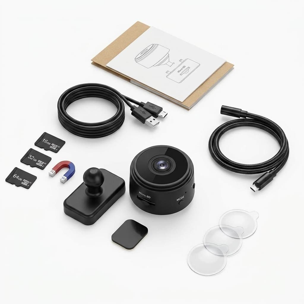Mini Telecamera WiFi A9 | Microcamera HD con Visione Notturna e Rilevamento del Movimento - foto 1